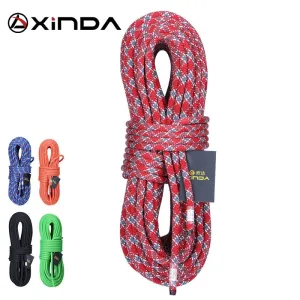 XINDA Lanyard 10M 5200lbs Equipment Rock All-weather Static Camping Climbing Safety diameter 10mm Climbing Rope Worldwide delivery Survival Rope High Strength