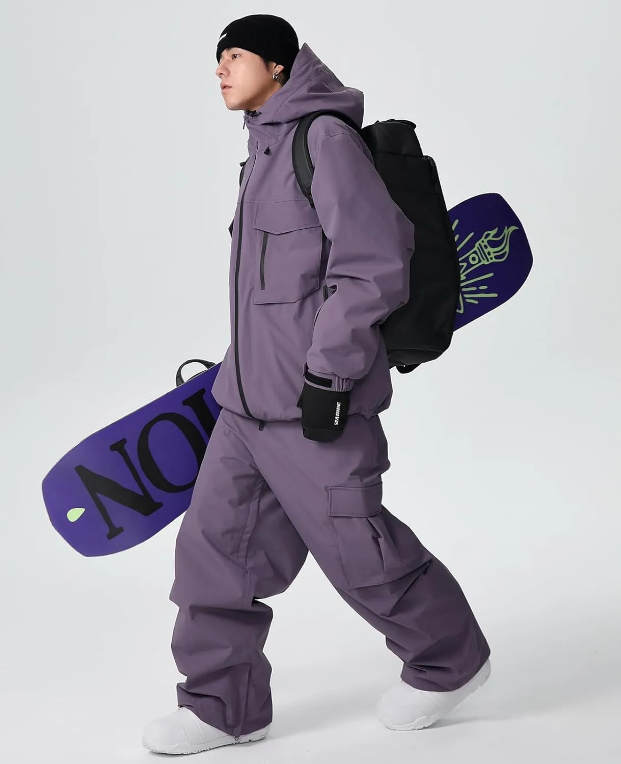 YEEFINE Men's&Women's Ski Suit Two Pieces Snowsuits Waterproof Snowboard Suits Outdoor Winter Ski Jacket and Pants
