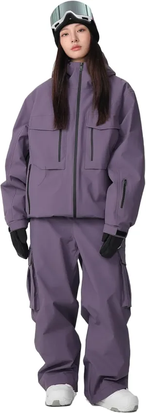 YEEFINE Men's&Women's Ski Suit Two Pieces Snowsuits Waterproof Snowboard Suits Outdoor Winter Ski Jacket and Pants