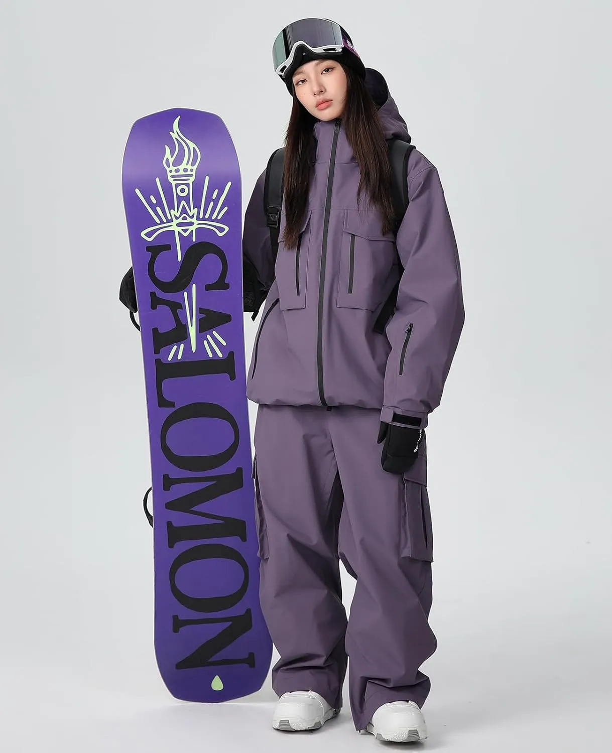 YEEFINE Men's&Women's Ski Suit Two Pieces Snowsuits Waterproof Snowboard Suits Outdoor Winter Ski Jacket and Pants