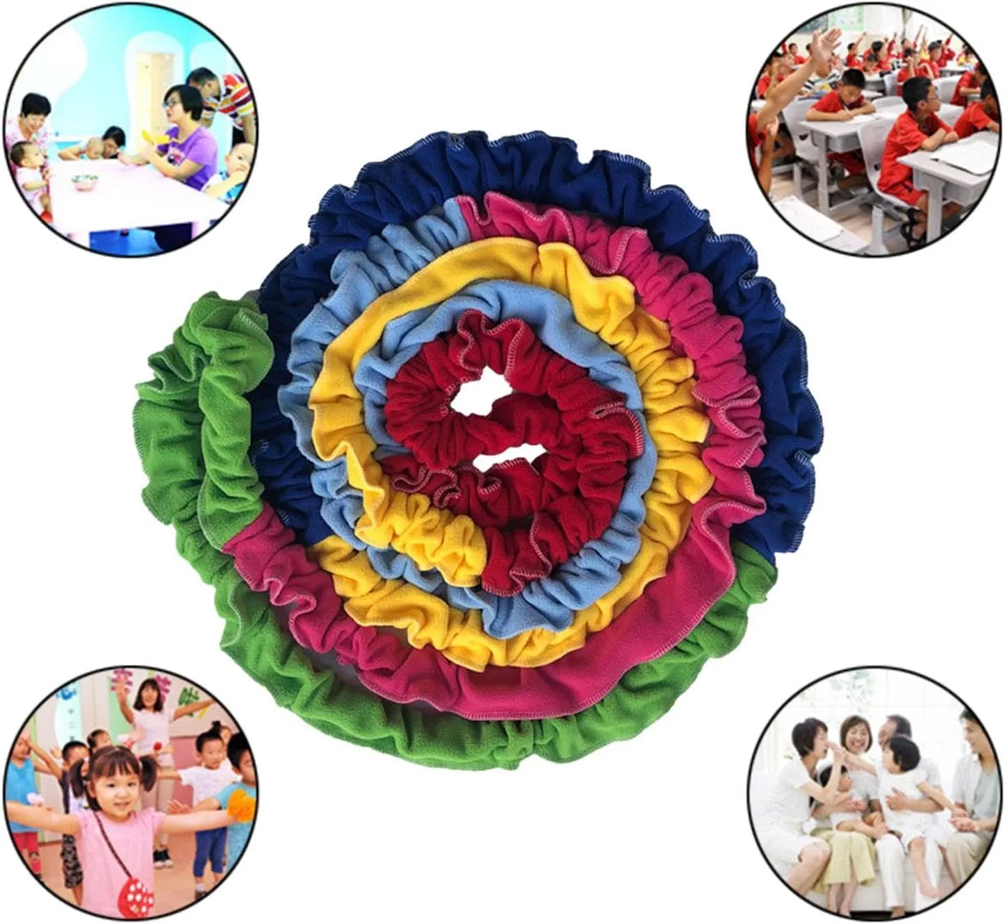 Yiju Cooperative Stretch Band Integrations Dynamic Movement Prop Outdoor Toy Portable Exercise Latex Band for Garden Party Games