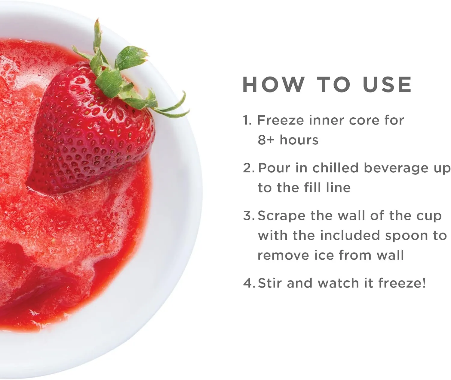 ZOKU Original Slush and Shake Maker, Slushy Cup for Quick Frozen Homemade Single-Serving Slushies, Fruit Smoothies, and Milkshakes in Minutes, BPA-free, Red